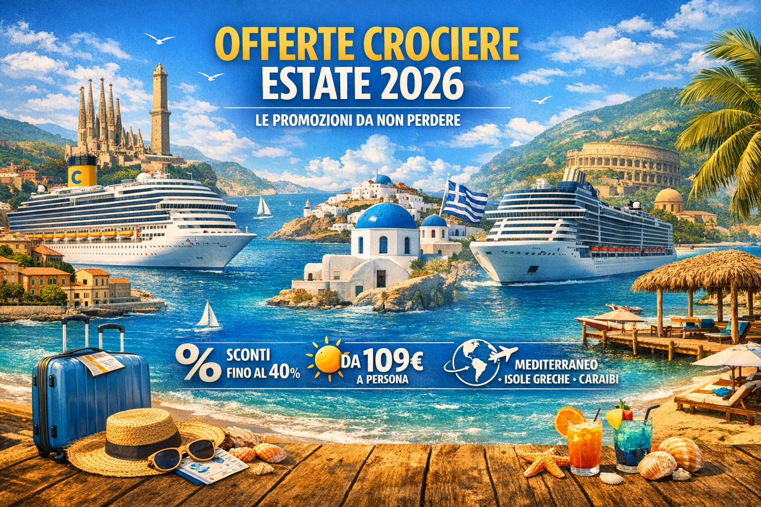 Offerte crociere estate 2026: le promozioni da non perdere