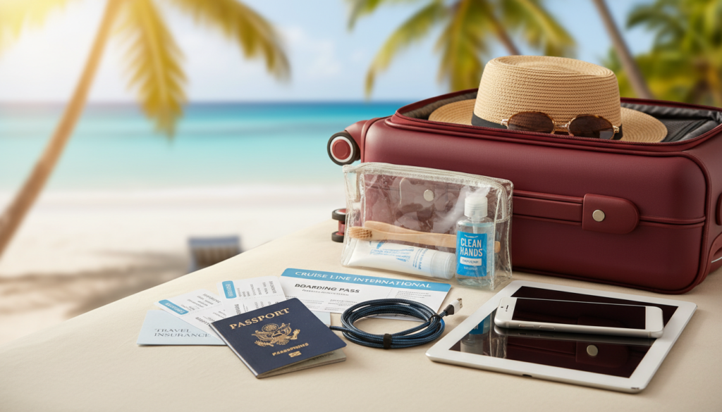 essenziali viaggio documenti elettronica igiene