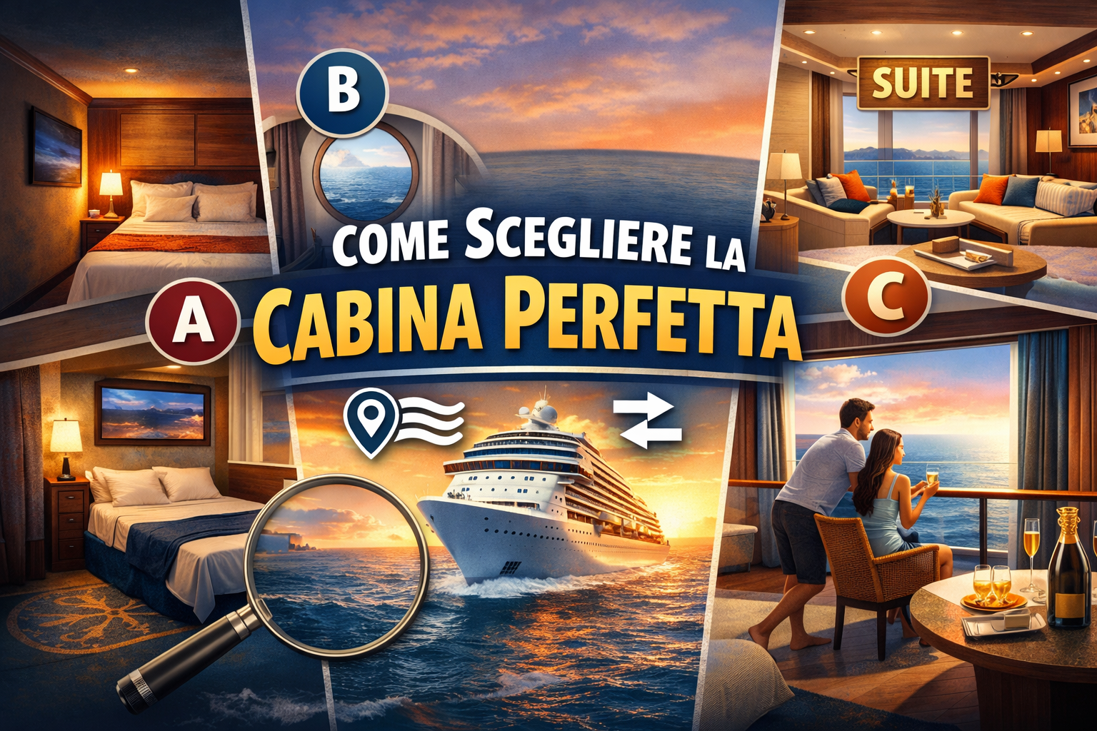 Quando si sceglie una crociera, la scelta della cabina migliore è spesso una delle decisioni più delicate: fa la differenza tra un’esperienza comoda e memorabile o un soggiorno scomodo, rumoroso o sballottato.