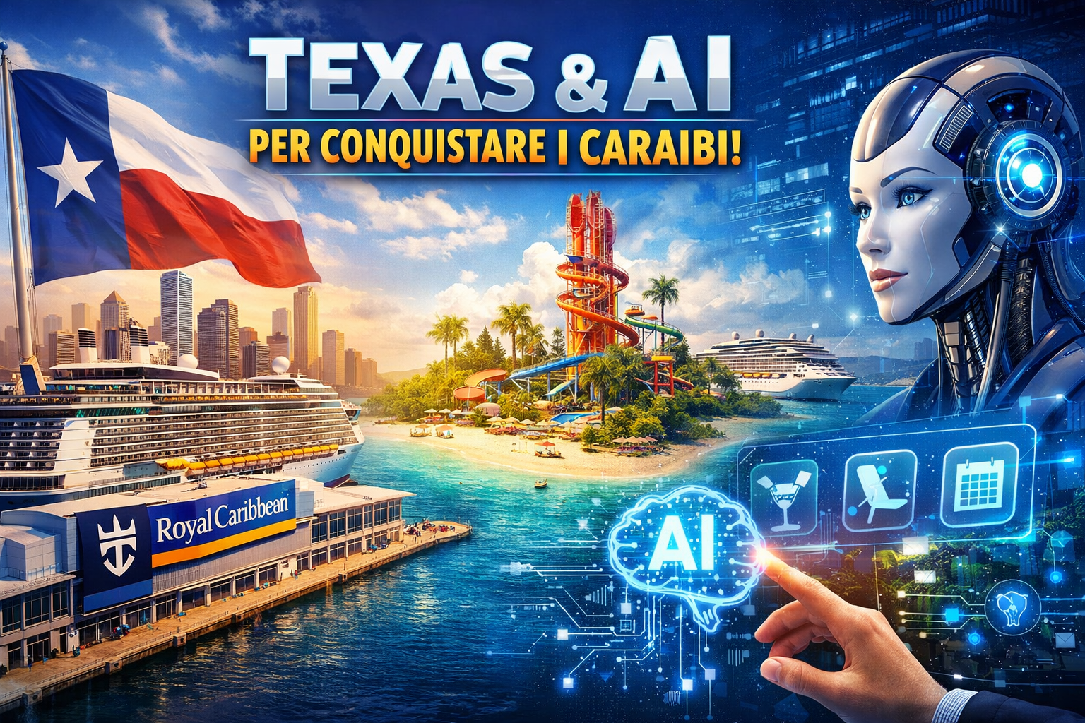 Il colosso delle crociere delinea il futuro prossimo: il Texas diventa l’hub strategico per i Caraibi occidentali, supportato da nuove destinazioni esclusive e una rivoluzione tecnologica basata sull'Intelligenza Artificiale.