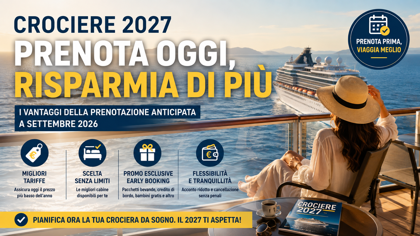 Pianificare le Crociere 2027: Perché Prenotare con Un Anno di Anticipo Conviene